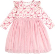 Sweet Wink Princess Trellis Long Sleeve Tutu Dress