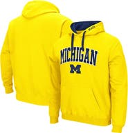 COLOSSEUM Men's Colosseum Maize Michigan Wolverines Big & Tall Arch & Logo 2.0 Pullover Hoodie