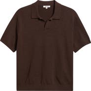 Madewell Johnny-Collar Cotton Slub Sweater Polo