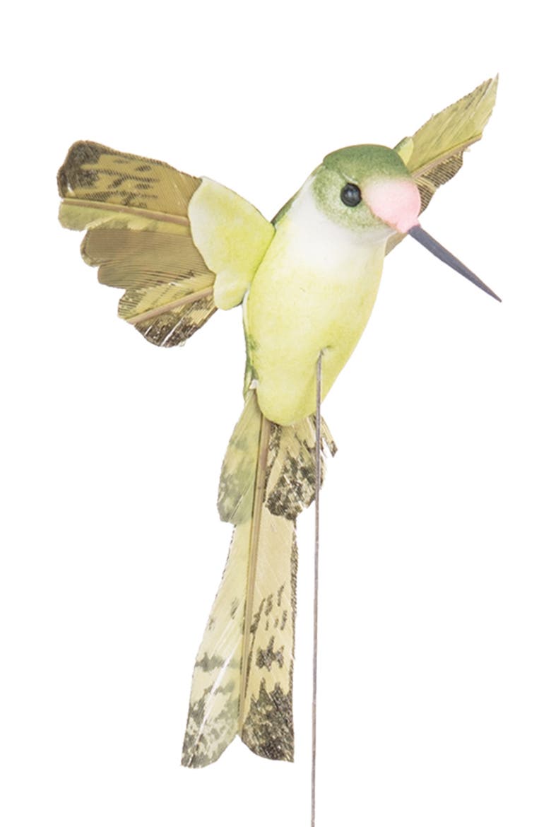 Decorative Plant & Greenery Assortment of 3 Hummingbird Picks, Alternate, color, Pink