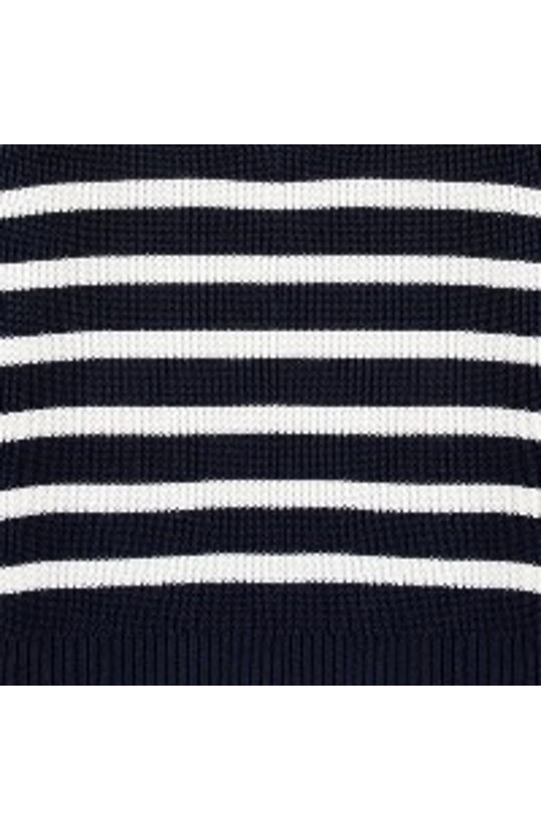 Walker & Hunt Huxley Striped Quarter Zip Sweater, Alternate, color, Navy