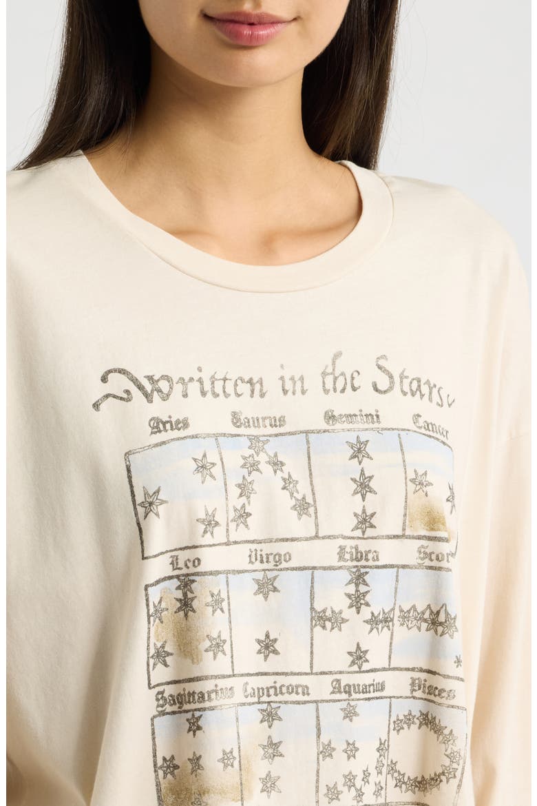 Written in the Stars Graphic Tee, Alternate, color, DIRTY WHITE