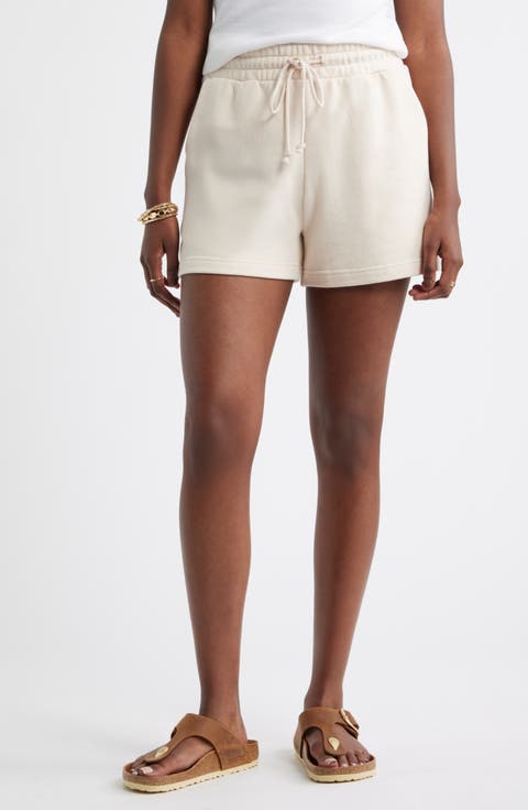French Terry Drawstring Shorts