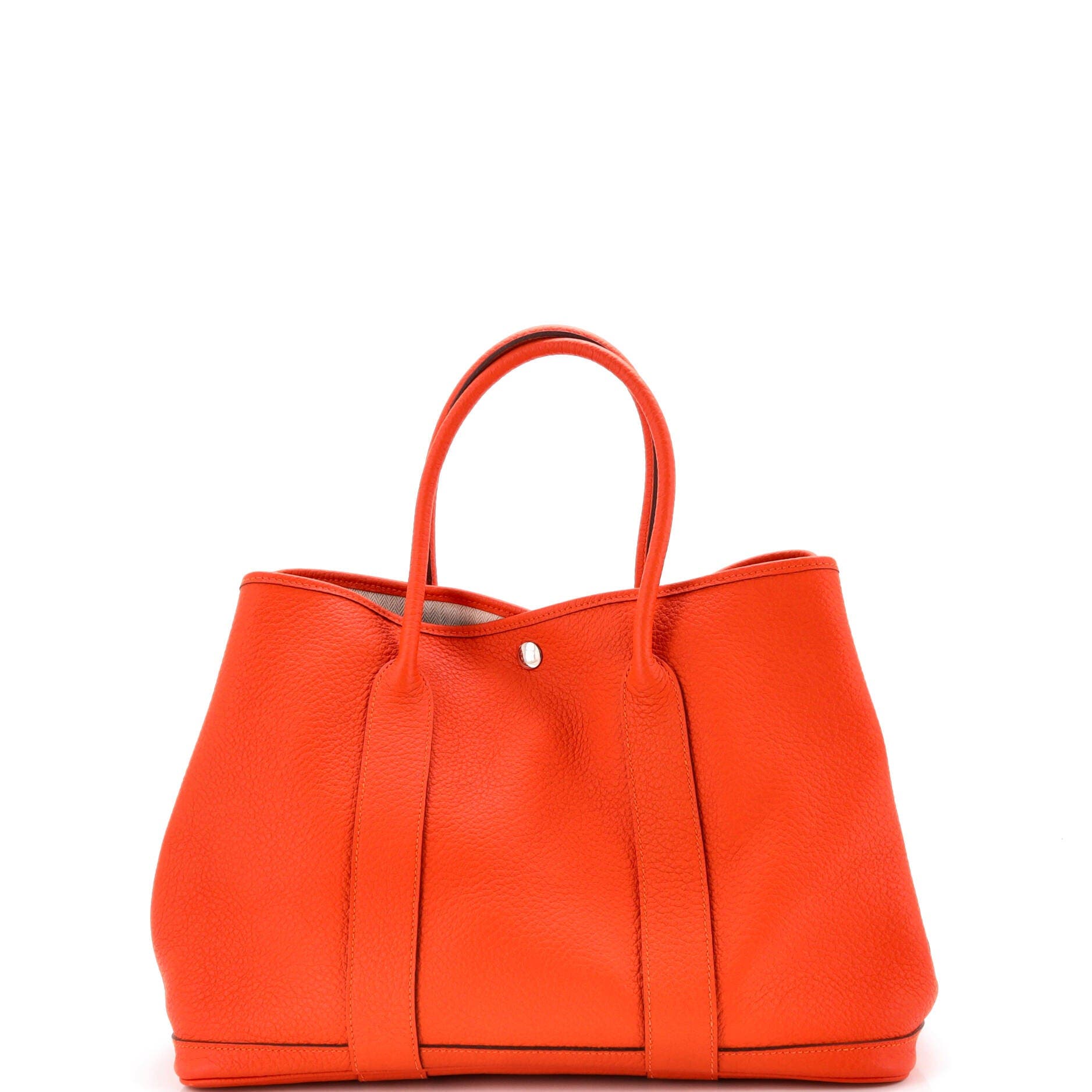 Garden Party Tote Leather 36, Main, color, Feu