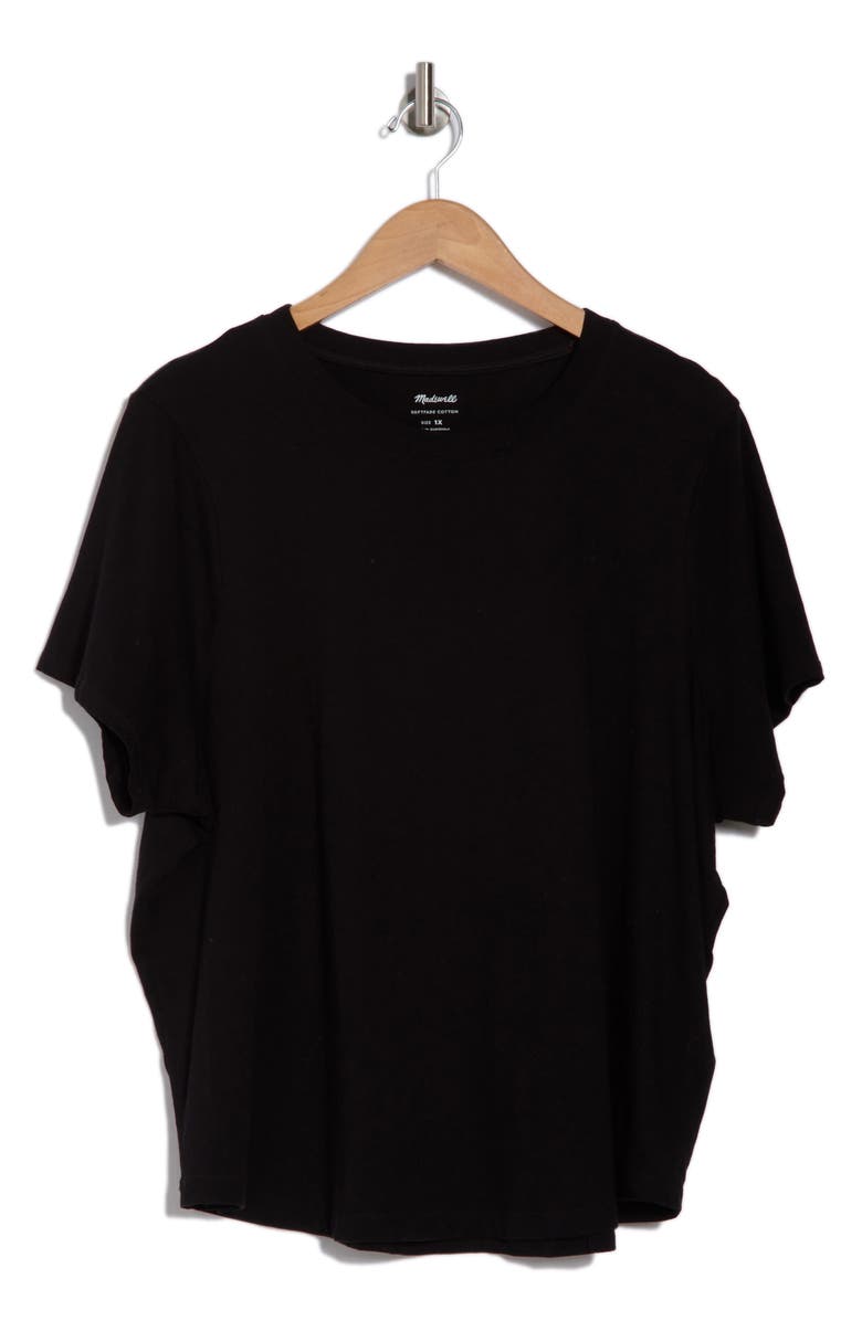 Madewell Cotton T-Shirt, Alternate, color, Jet Black