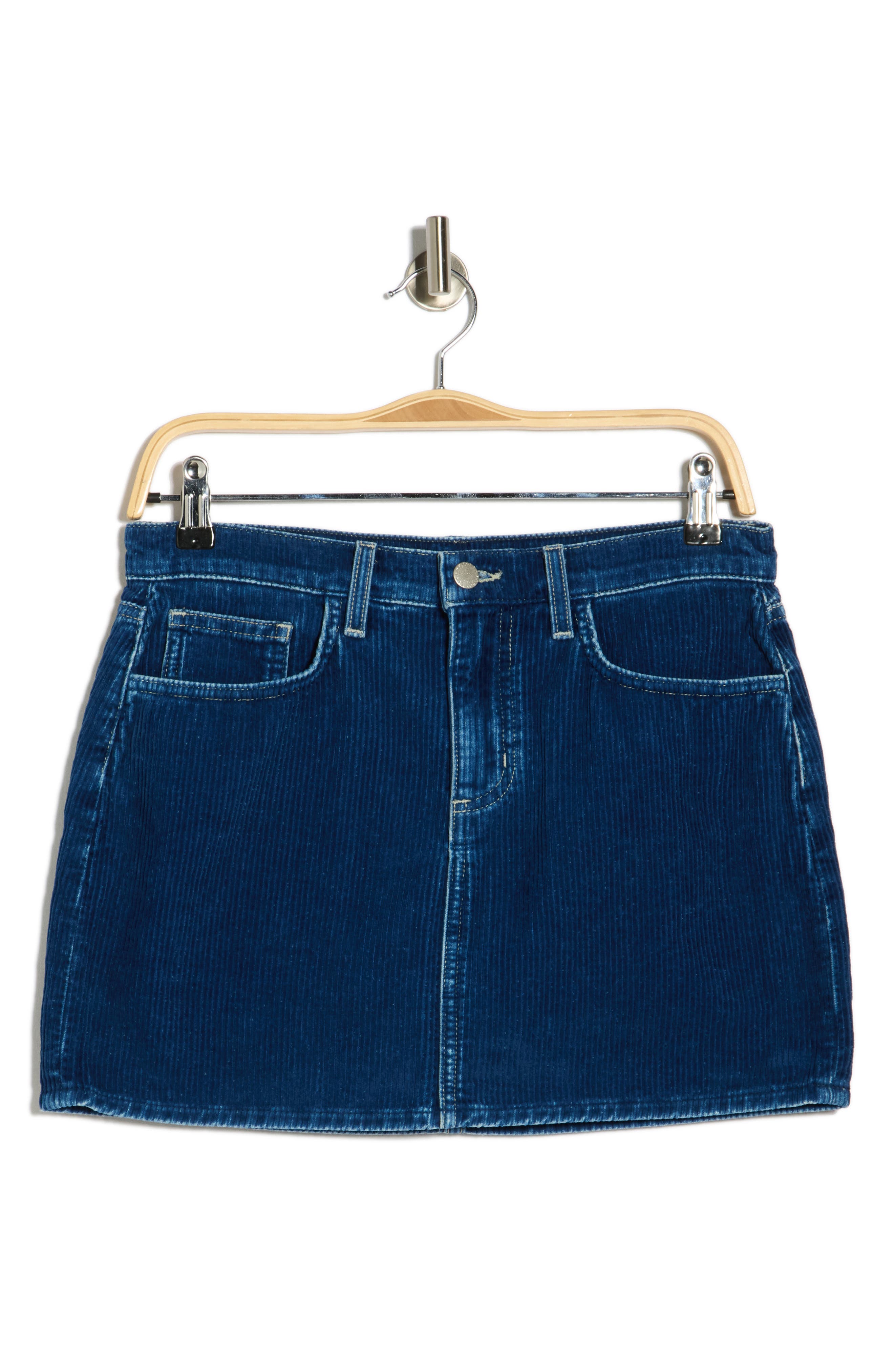 L'agence Paris Corduroy Miniskirt In Blue