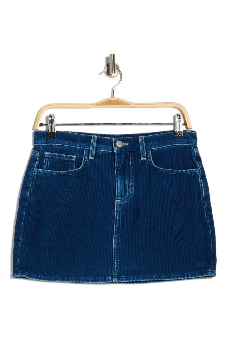 Paris Corduroy Miniskirt, Alternate, color, LAPIS BLUE