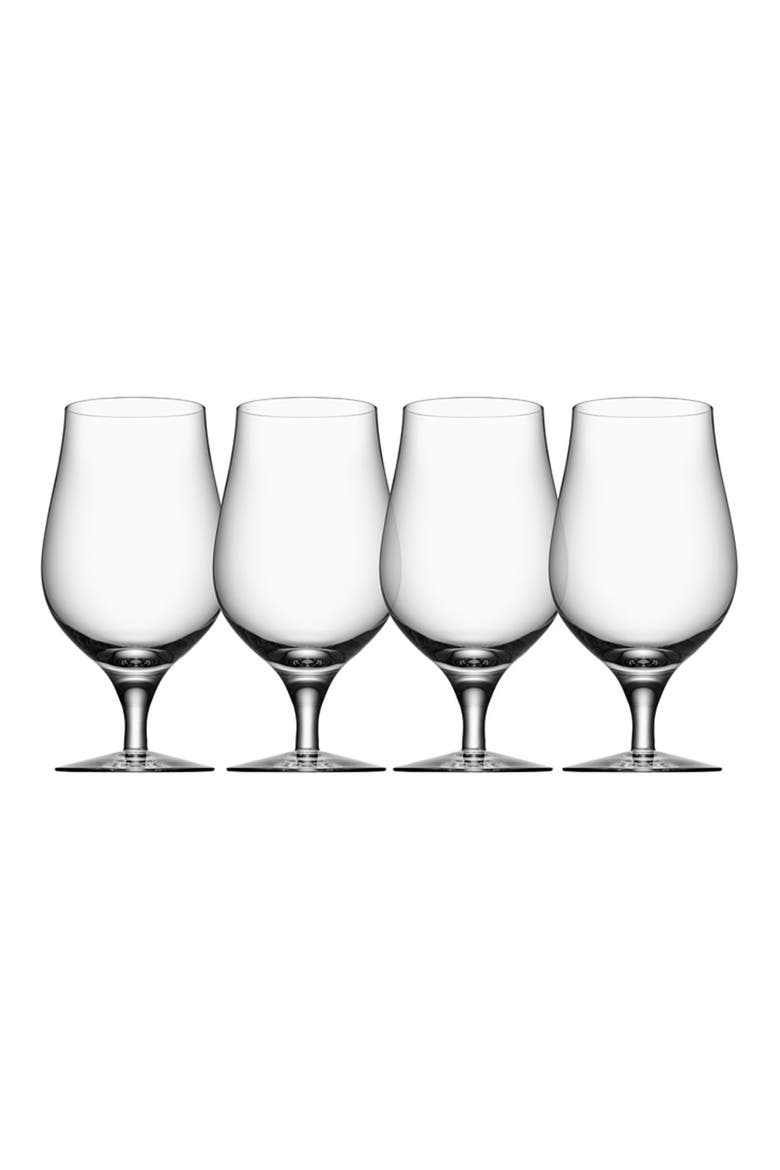 Taster Set of 4 Beer Glasses, Main, color, CLEAR