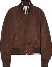 Thom Browne Suede Bomber Jacket