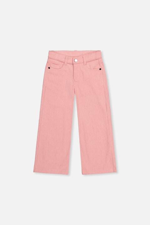 Stretch Corduroy 5-Pocket Wide Leg Pants