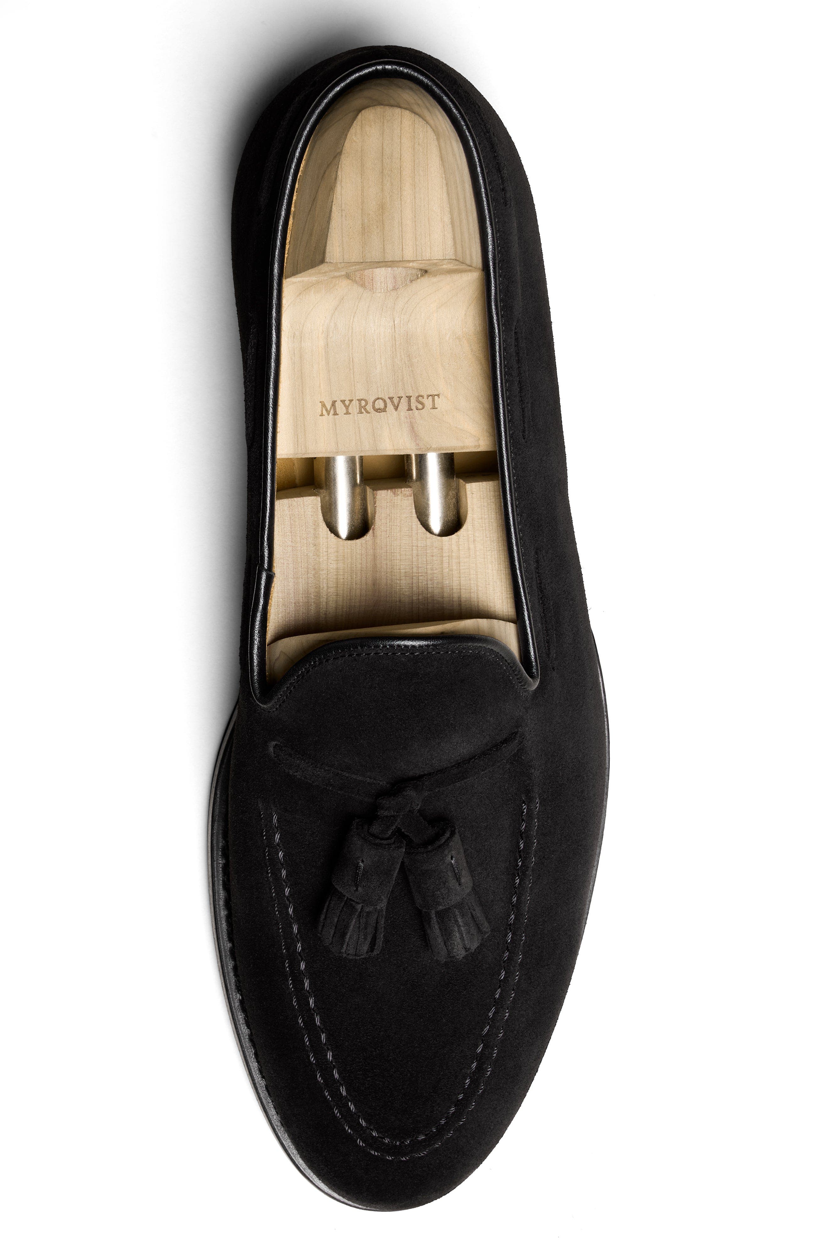 Myrqvist Mölle II Tassel Loafers, Alternate, color, Black