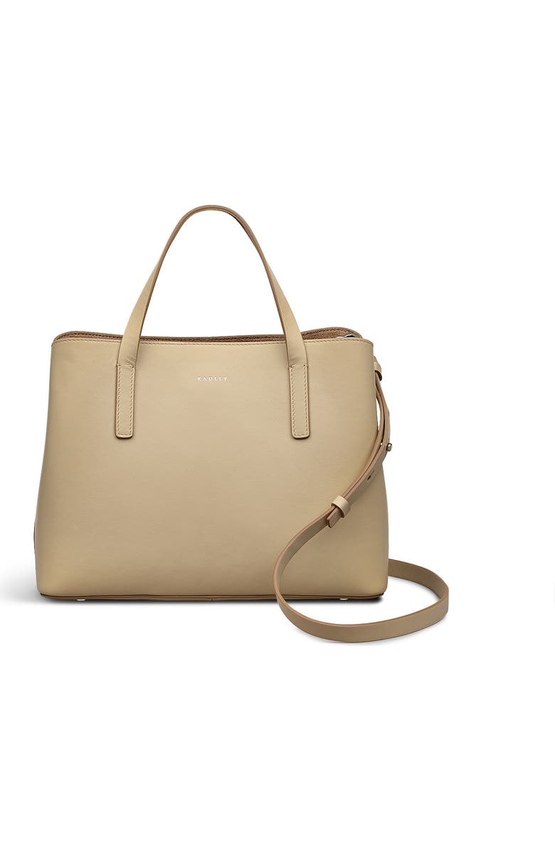 Radley Dukes Place Medium Ziptop Satchel Bag, Main, color, Stone