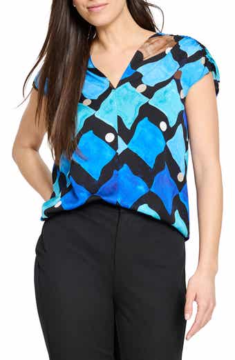 NIC+ZOE Sea Glass Print Top