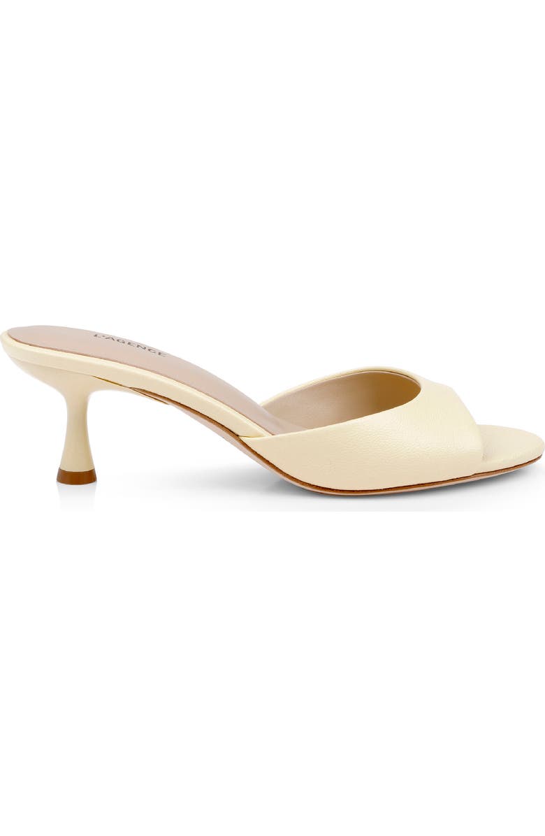 L'AGENCE Arleen Slide Sandal, Alternate, color, Lemon Leather
