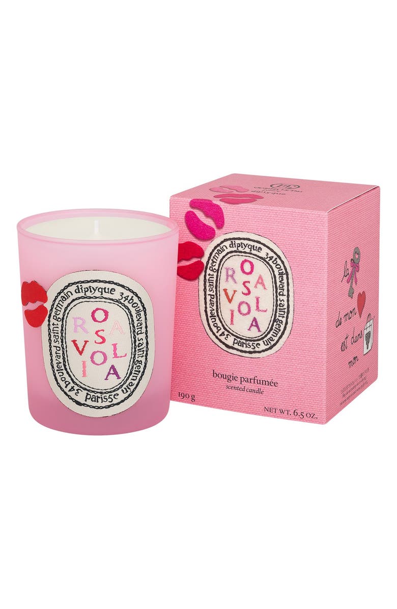 Diptyque 'Rosaviola' Scented Candle, Alternate, color, 