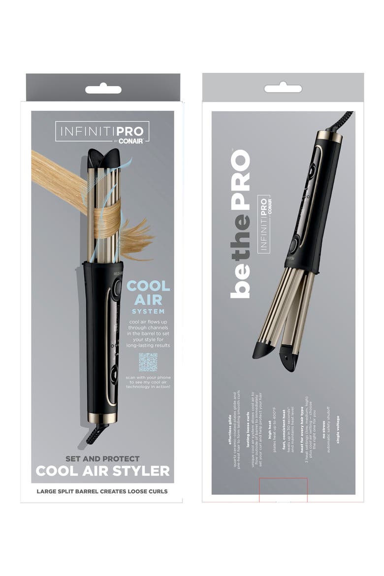 InfinitiPRO by Conair Cool Air Styler, Alternate, color, BLACK