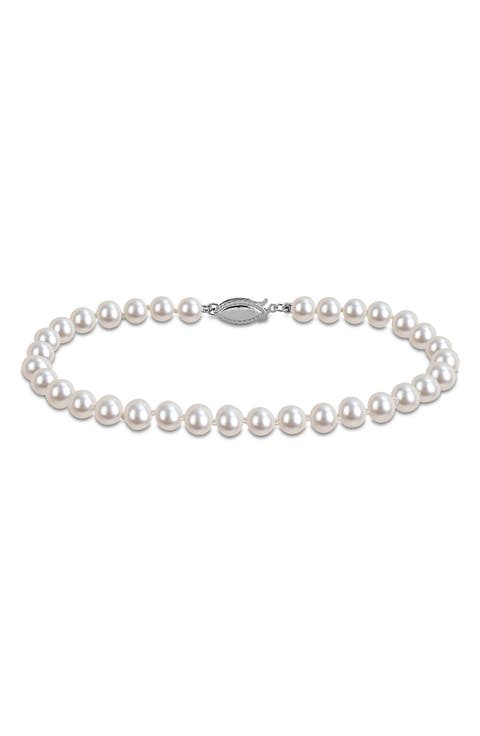 Cultured Pearl Bracelet, 5–5.5mm