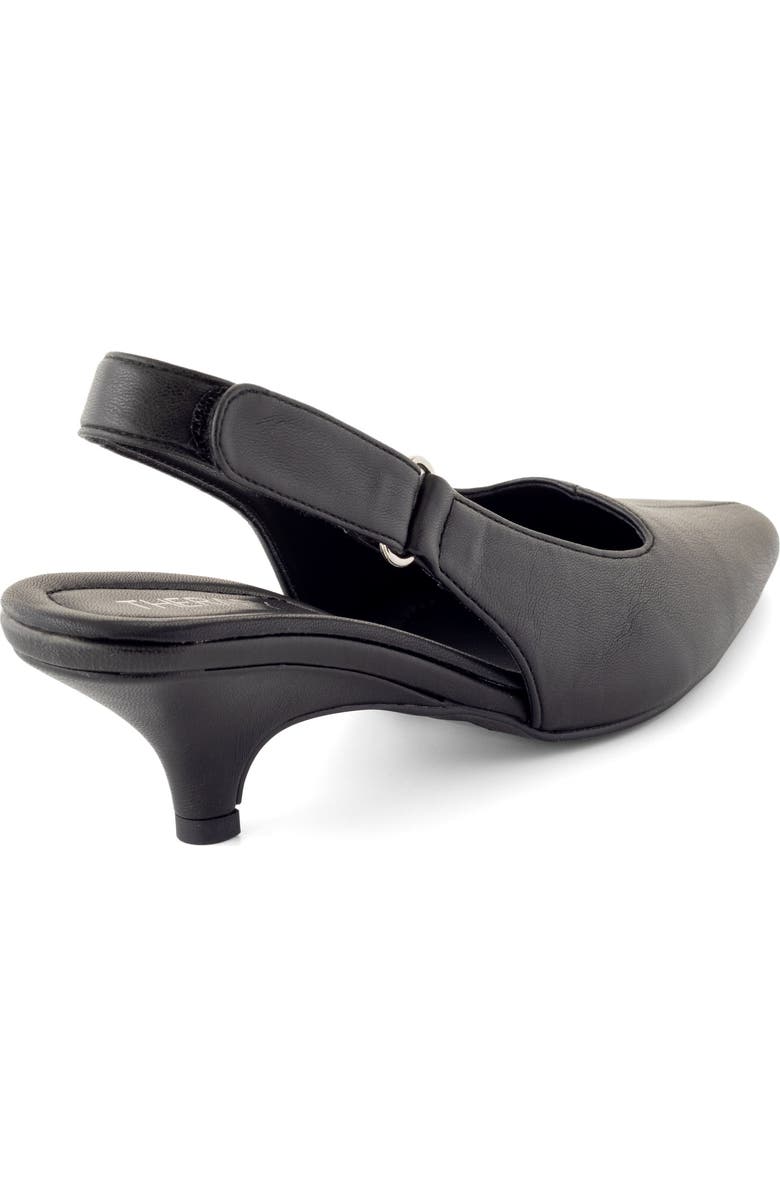 Therapy Australia Newark Pointed-Toe Slingback Heel, Alternate, color, Black Pu