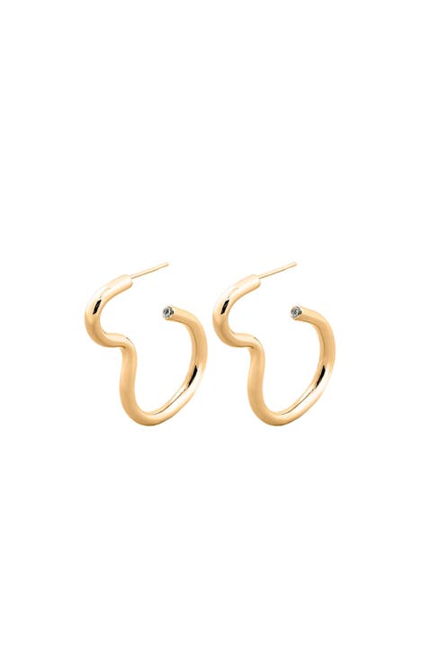 CLAUDINE ZIRCONIA HOOPS