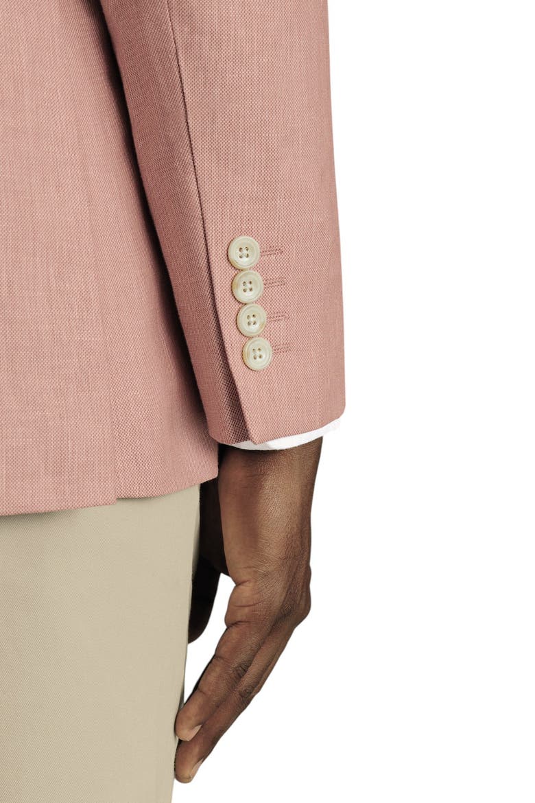 Linen Cotton Jacket, Alternate, color, Coral Pink