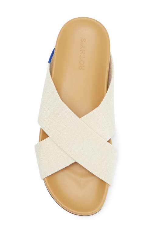 Rothys The Weekend Slide Sandals In Oat
