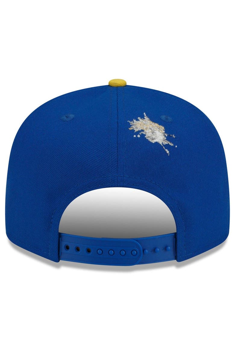 New Era x Staple Men's New Era Royal/Gold Los Angeles Rams NFL x Staple Collection 9FIFTY Snapback Adjustable Hat, Alternate, color, 