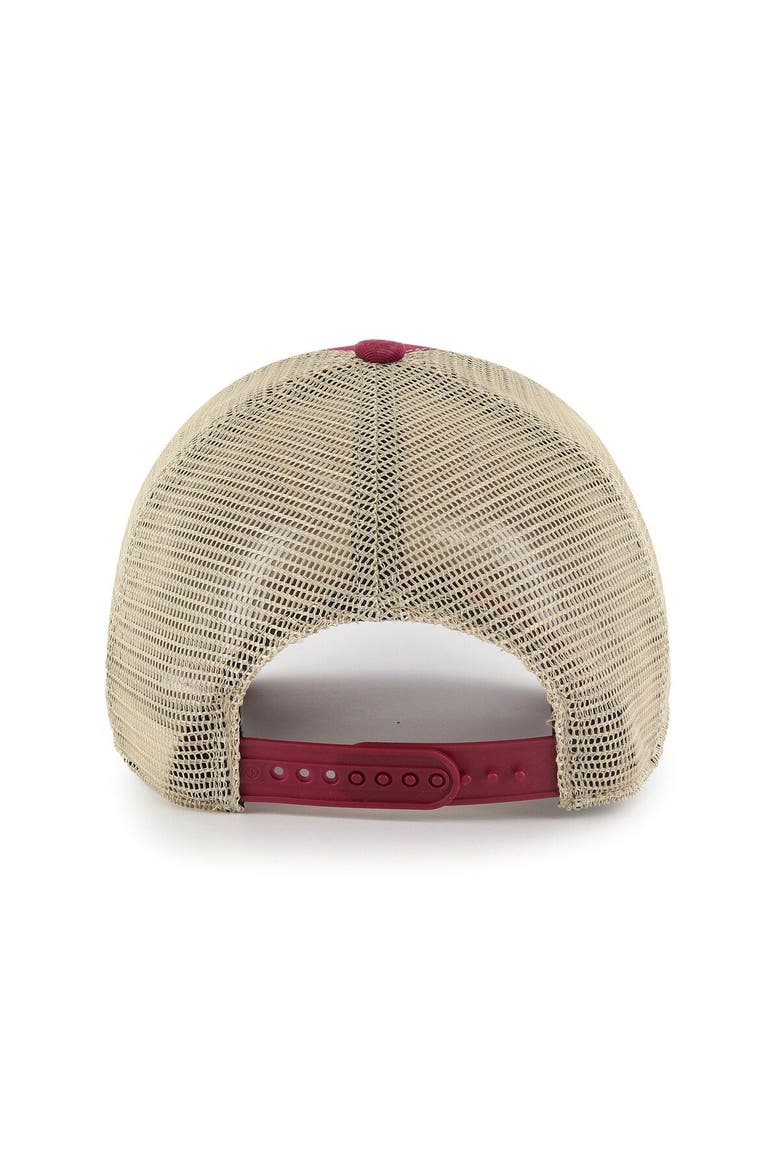Men's '47 Burgundy/Natural Washington Commanders Flagship MVP Snapback Hat, Alternate, color, Burgundy