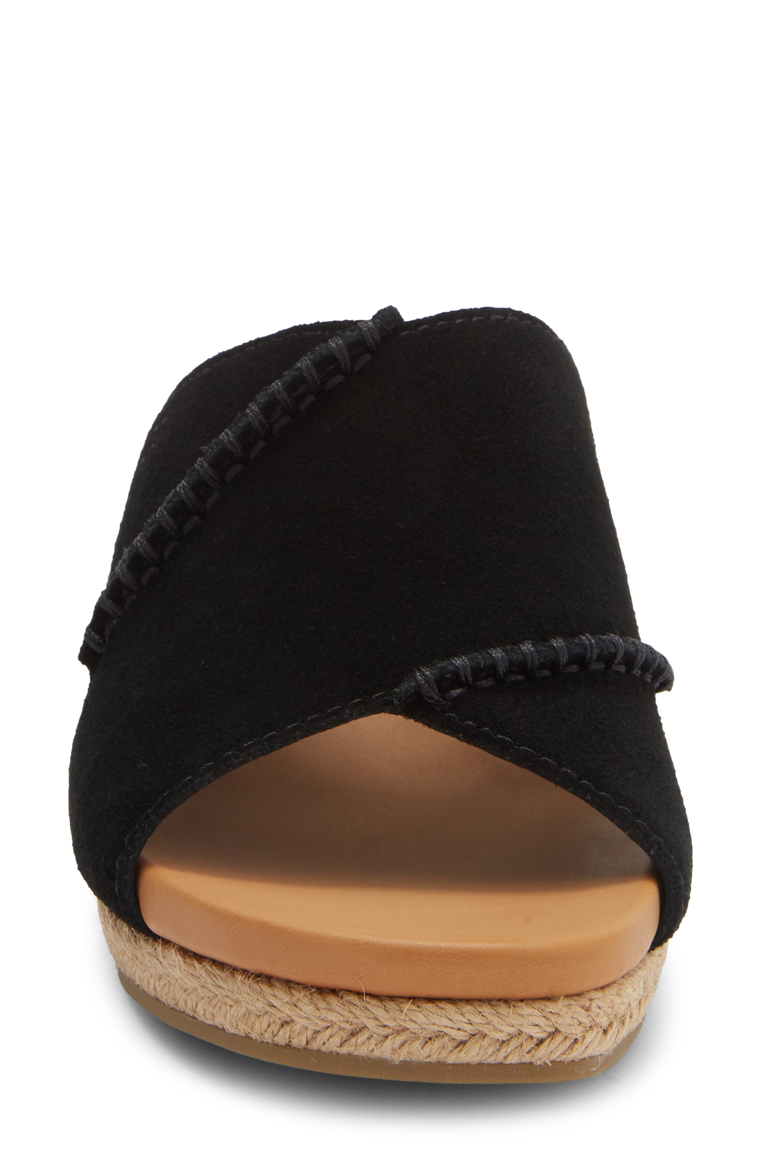 UGG<sup>®</sup> Taia Wedge Heel Sandal, Alternate, color, Black