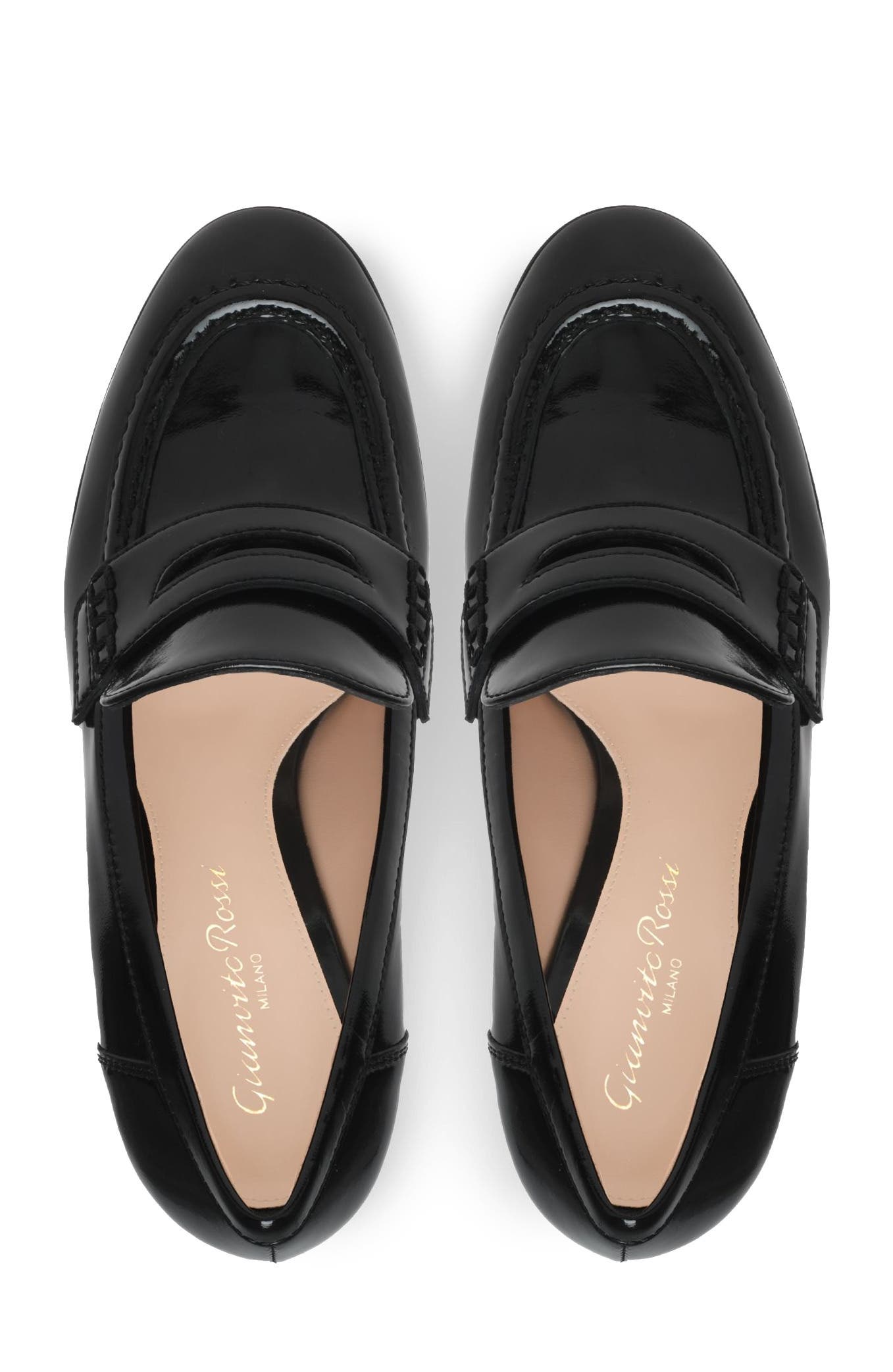 Gianvito Rossi Hadden Mocassin, Alternate, color, Black Lamb Leather