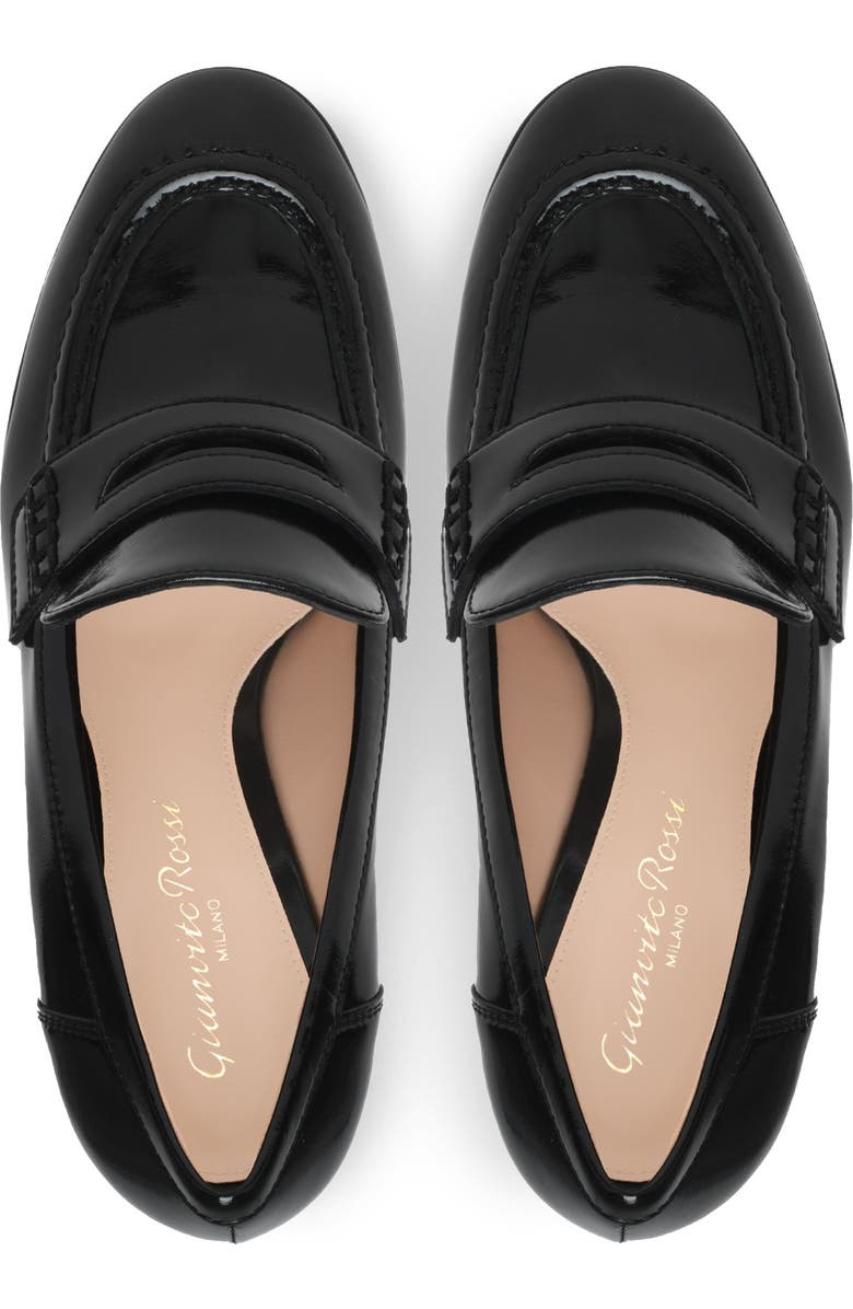 Gianvito Rossi Hadden Mocassin, Alternate, color, Black Lamb Leather