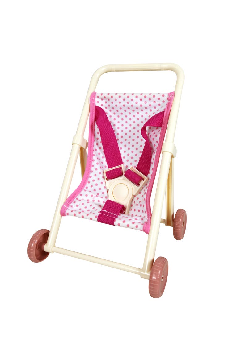 8'' Baby Doll Set with Scooter, Pushchair, Rocker & Highchair Playset, Alternate, color, Multicolored
