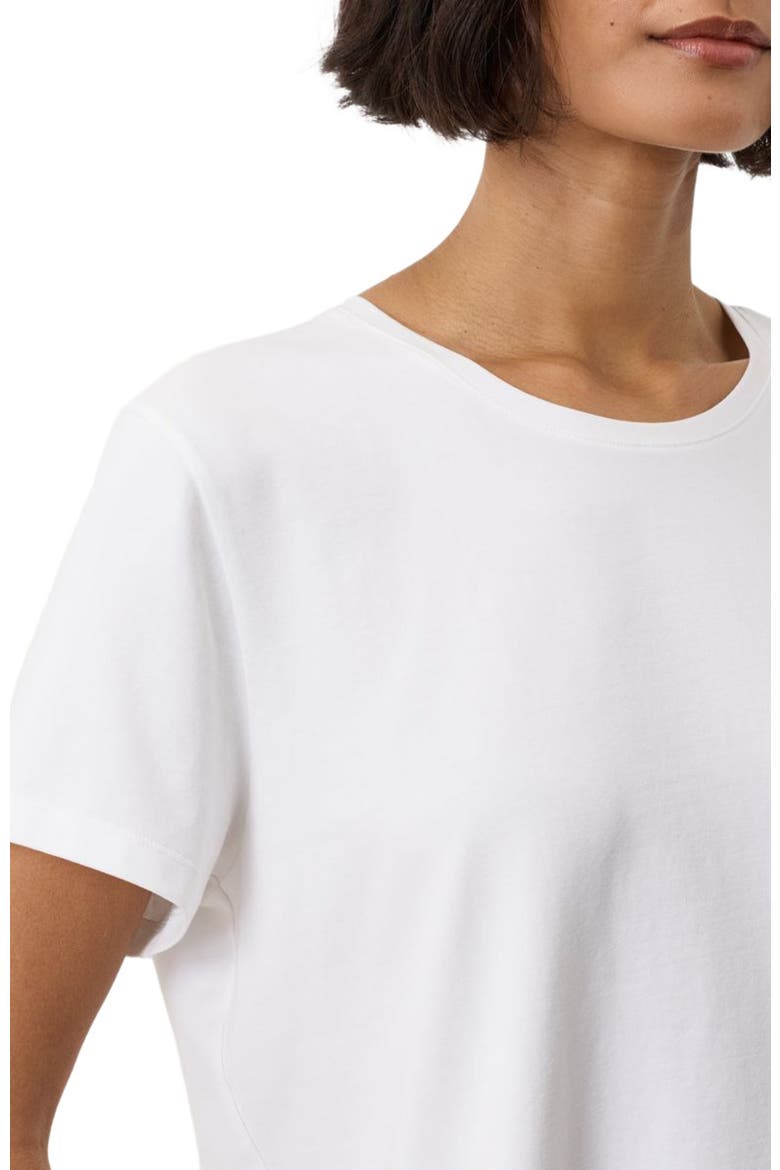 Luxe Essential Crewneck Tee Made With Organic Cotton, Alternate, color, White