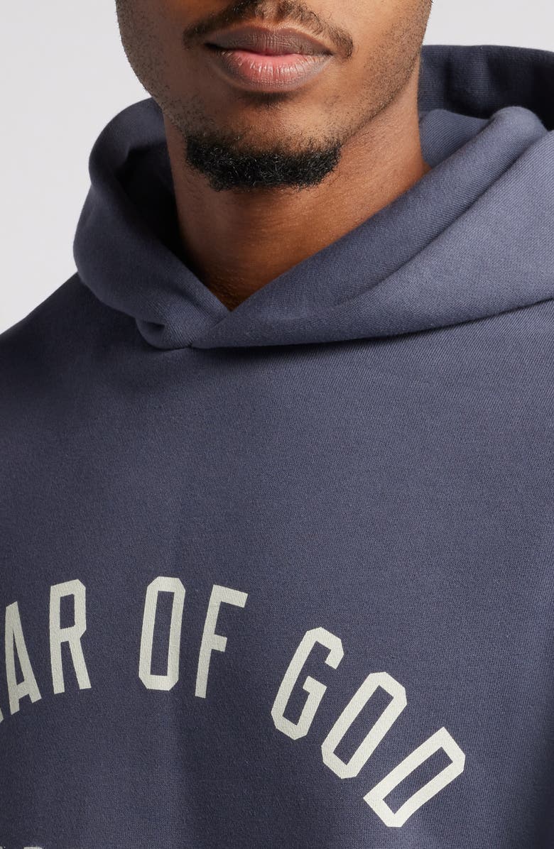 Fear of God Essentials Cotton Blend Fleece Graphic Hoodie, Alternate, color, 