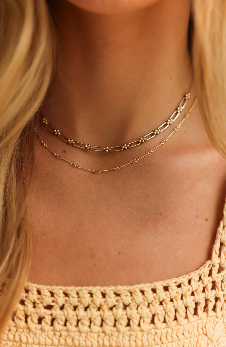 Dana Rebecca Designs Poppy Rae Link Station Frontal Necklace, Alternate, color, 