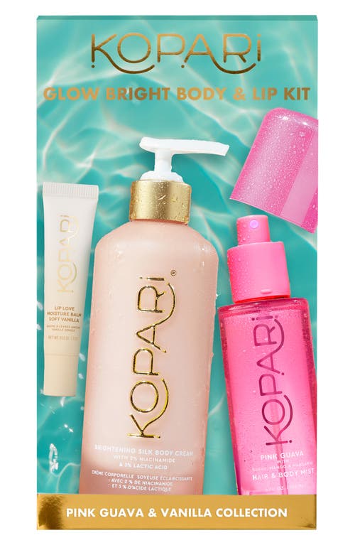 Kopari Glow Bright Body & Lip Set $101 Value In Transparent