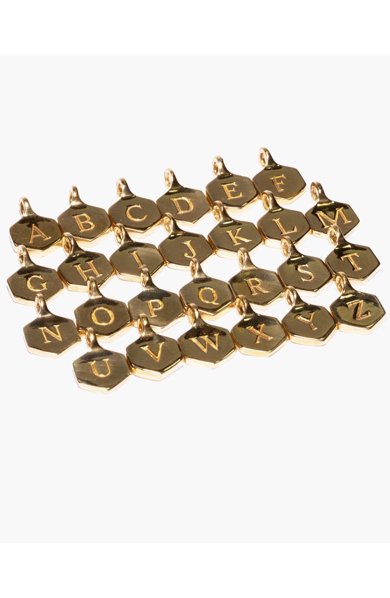 Odette New York Monogram Charm Necklace, Alternate, color, Letter M