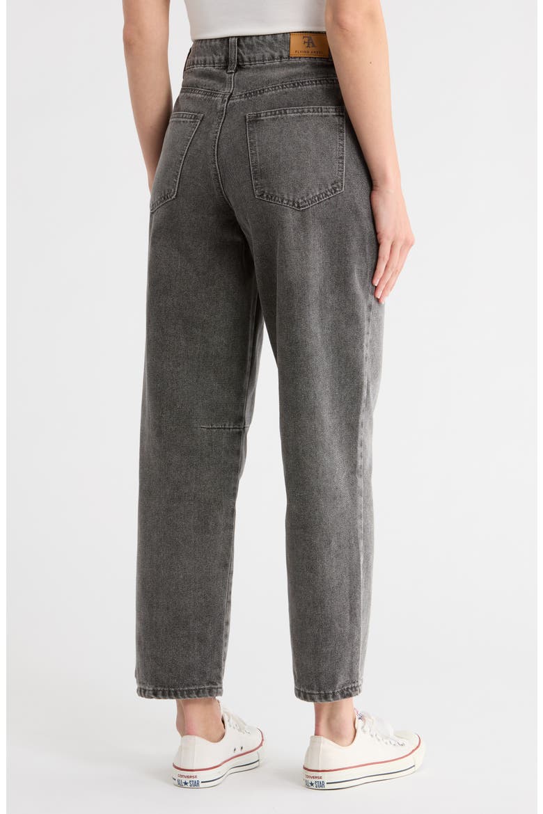 Darted Barrel Leg Jeans, Alternate, color, GREY