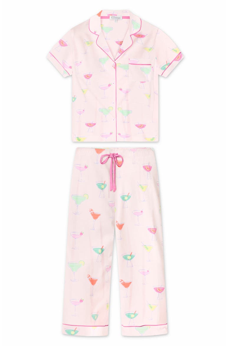 Whimsy Print Pajamas, Alternate, color, LIGHT PINK