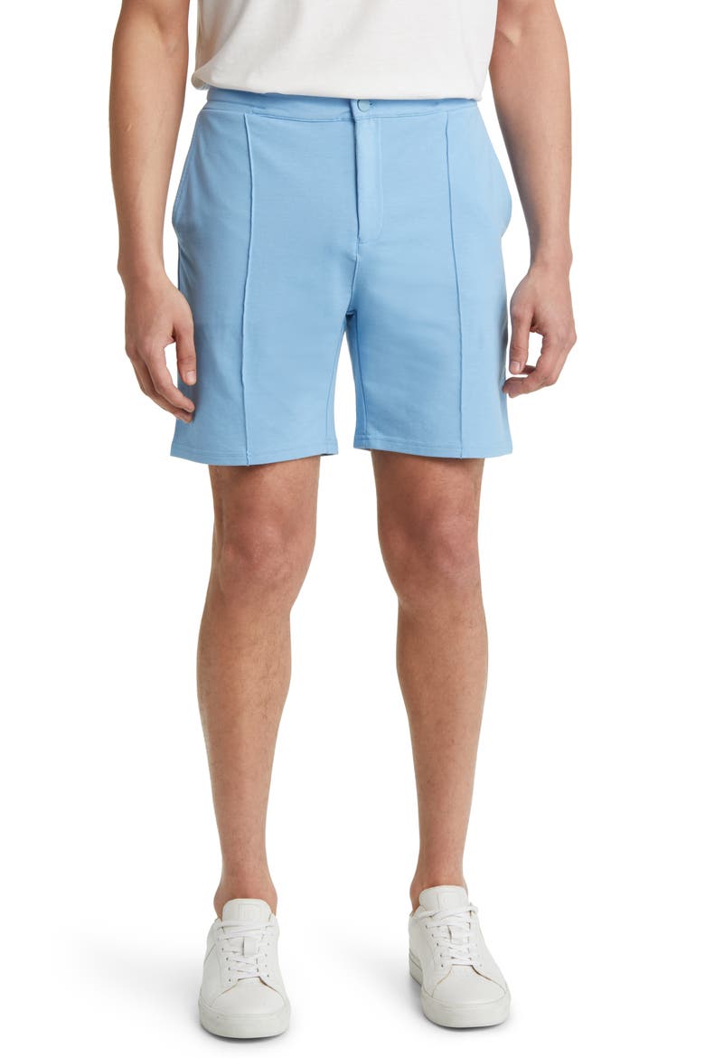 French Terry Shorts, Main, color, LIGHT BLUE