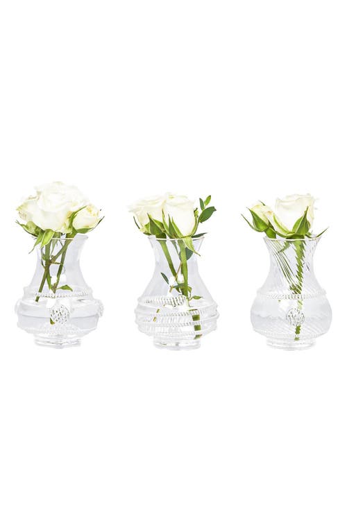 Juliska Mini Vase Trio In Clear