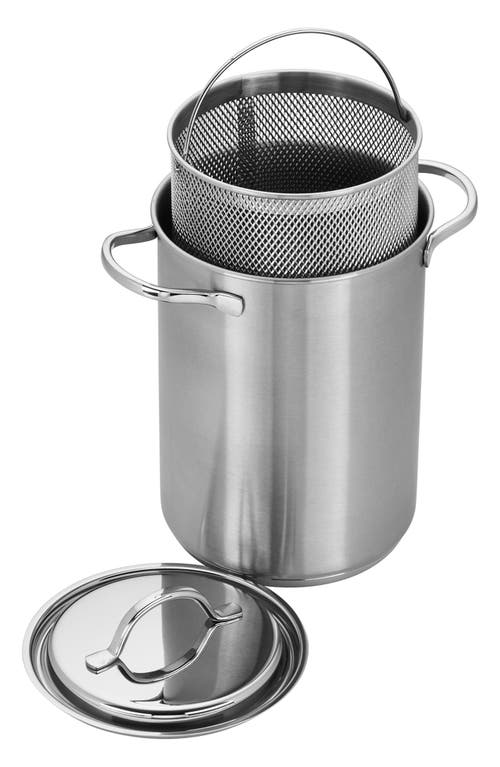 Demeyere Resto 4.8-quart Stainless Steel Asparagus/pasta Cooker Set In Silver