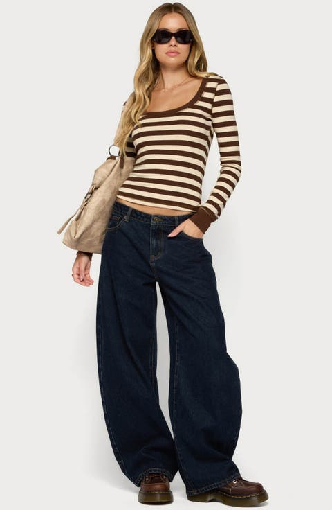 Rainey Striped Long Sleeve Top