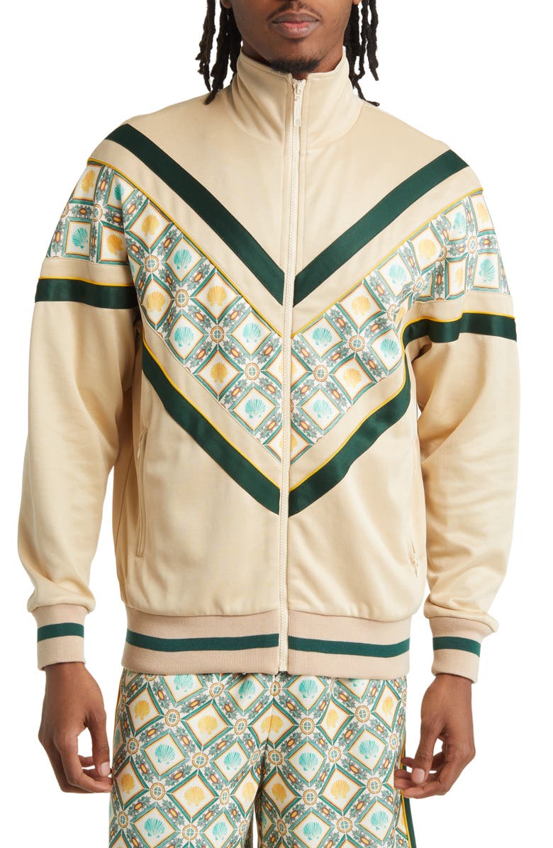 Drôle de Monsieur x Gergei Erdei La Veste Survet' Coquillage Zip Jacket, Alternate, color, 