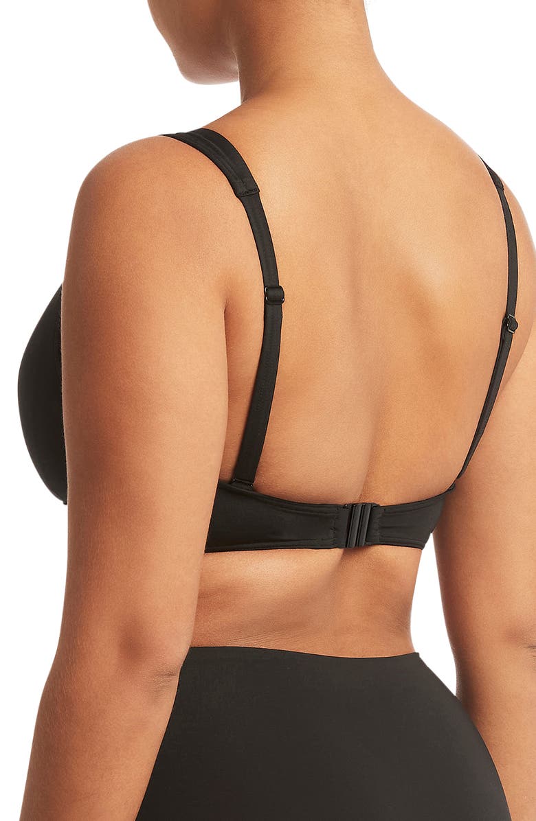 Sea Level Cross Front Multifit Bikini Top, Alternate, color, 