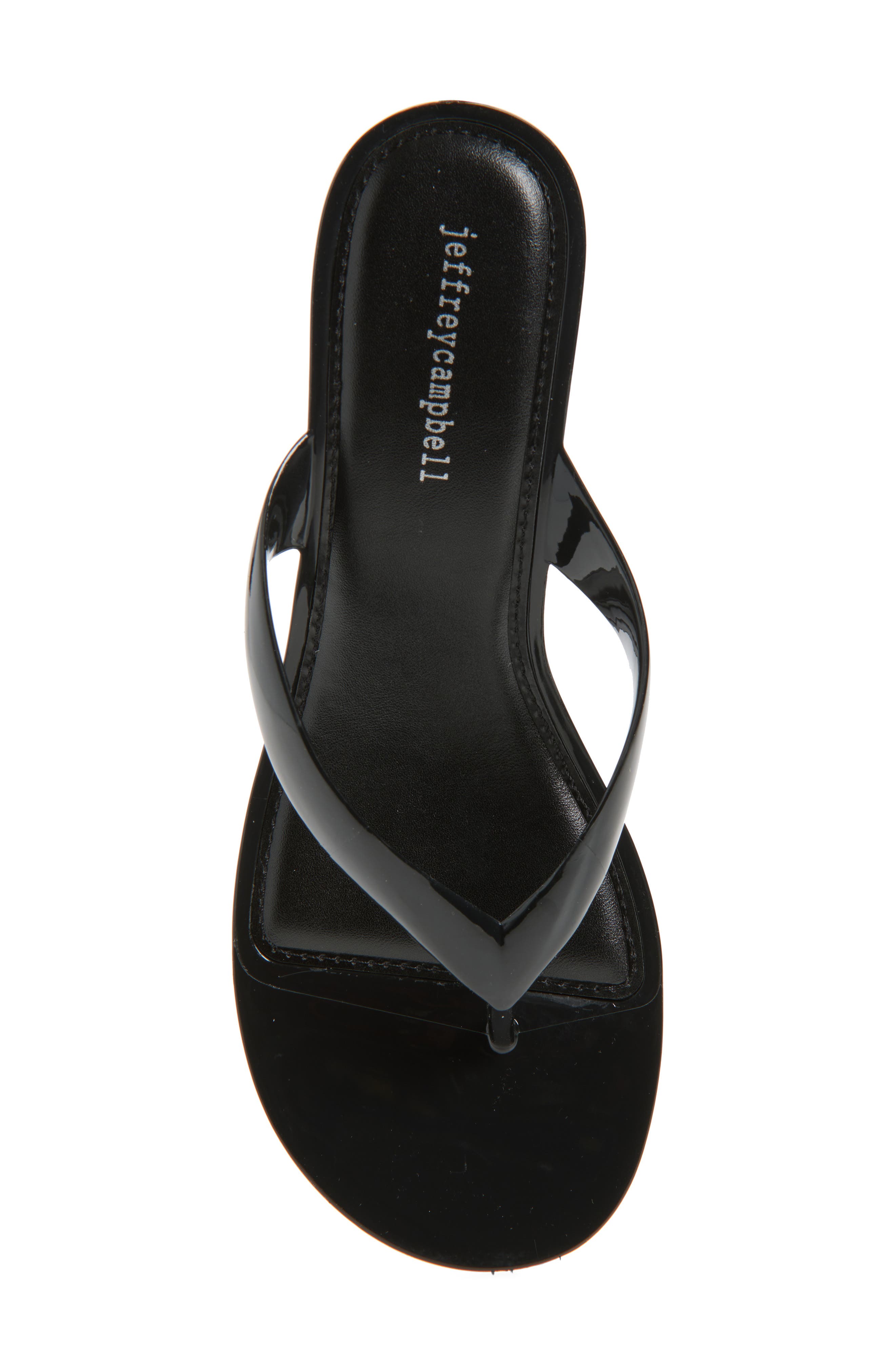 Jeffrey Campbell Gigabyte Wedge Flip Flop, Alternate, color, Black