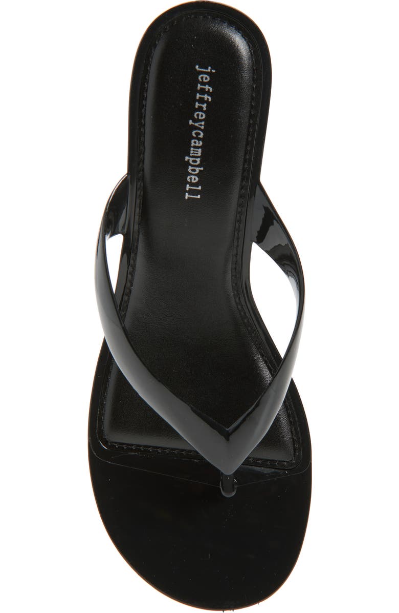 Jeffrey Campbell Gigabyte Wedge Flip Flop, Alternate, color, Black