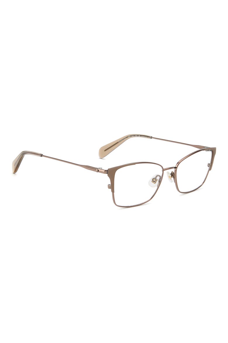 arla 52mm rectangular optical glasses, Alternate, color, BROWN