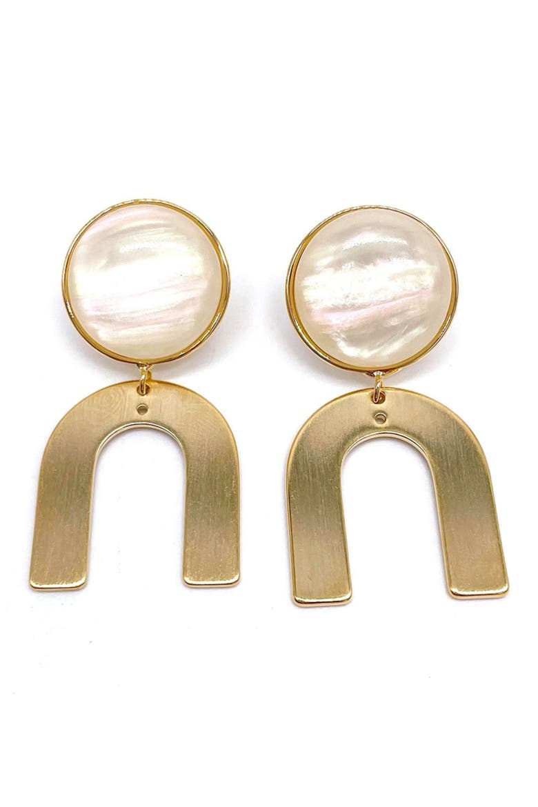 Set of 3 Earrings, Alternate, color, GOLD/SILVER