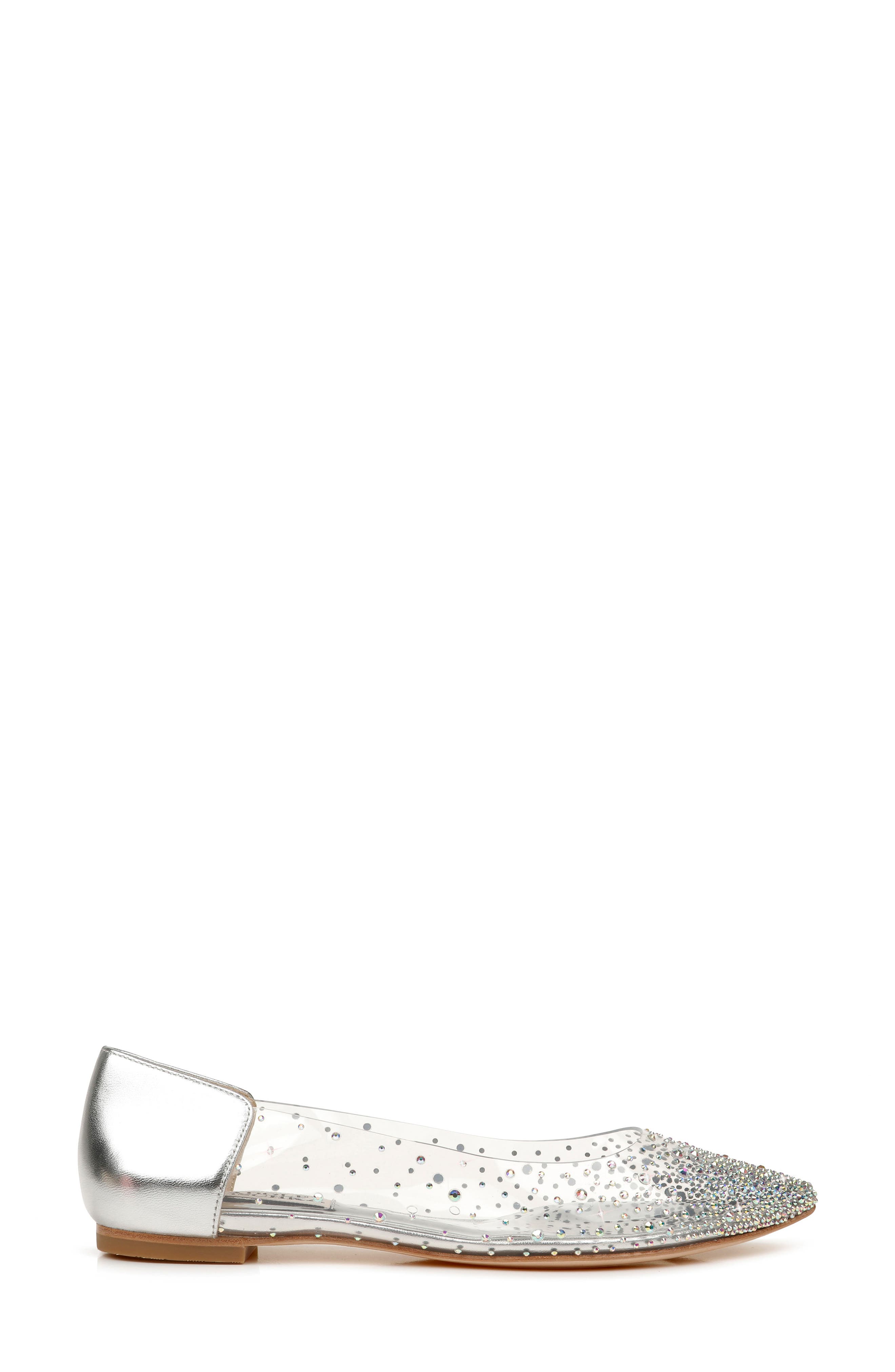 Badgley Mischka Collection Gabi Embellished Pointed Toe Flat, Alternate, color, 