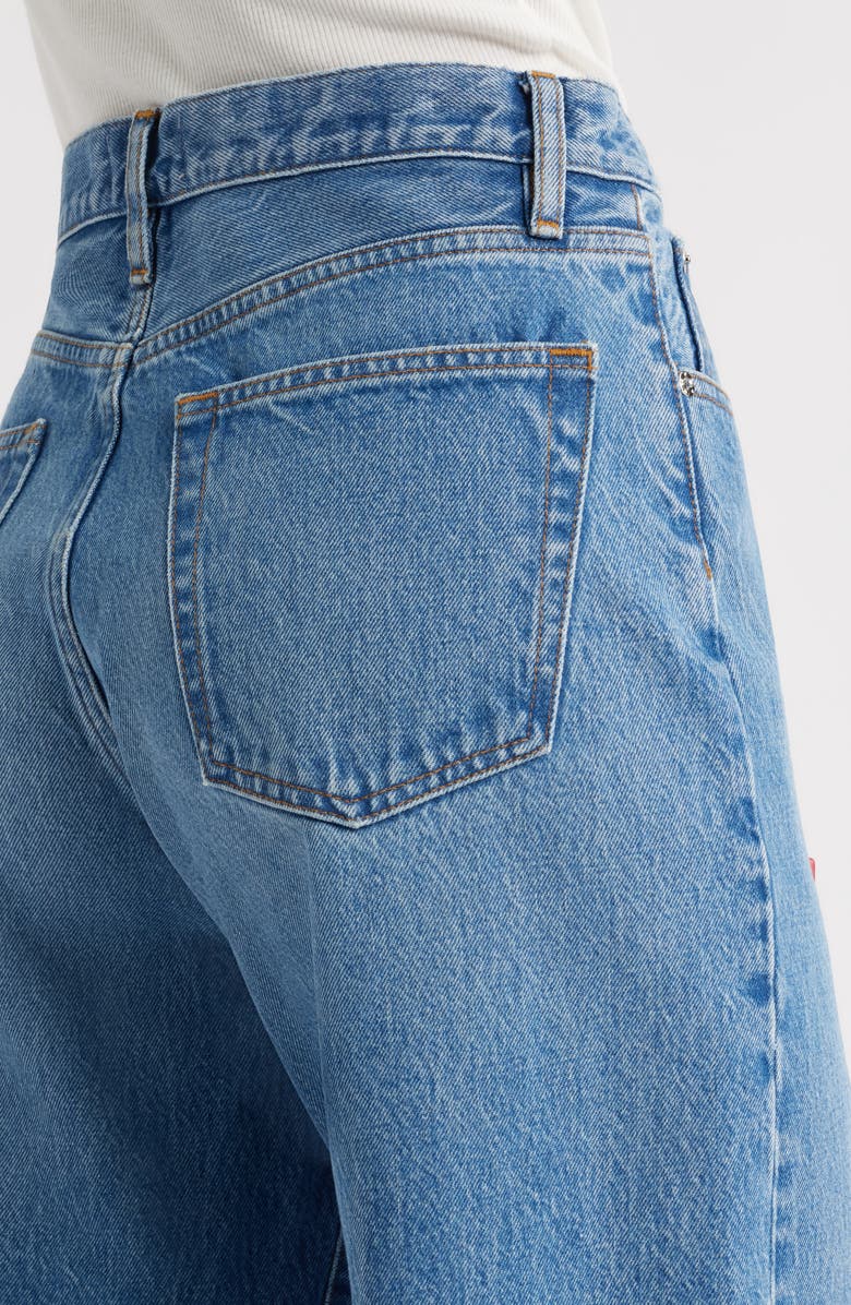 FRAME The Pixie Super High Waist Loose Wide Leg Jeans, Alternate, color, Rundown